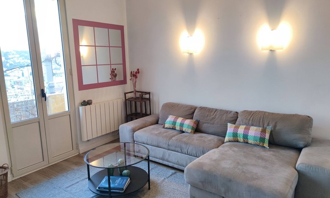 Saint-Roch Apartment | 3 Pieces Dans Maison de Ville - box - vue Panoramique - Jardin