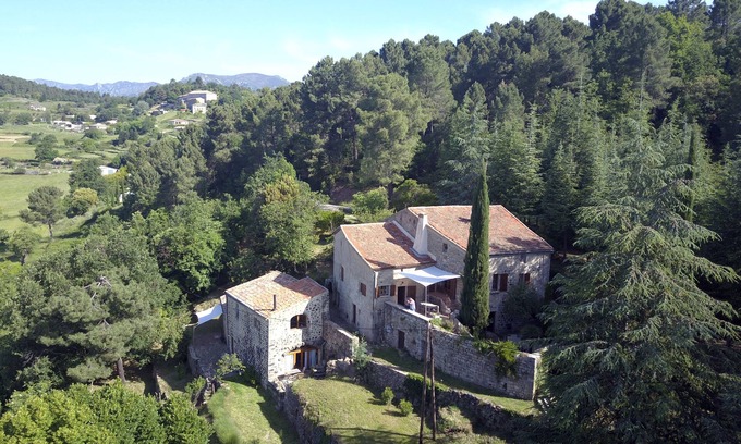 Sanilhac House | 350 year old sandstone house with beautiful view of the valley and inner courtyard + terrace