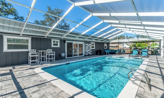 New Smyrna Beach House | 3BR l Pool | Family & Corporate Travel | Sleeps 8 PETS OK!
