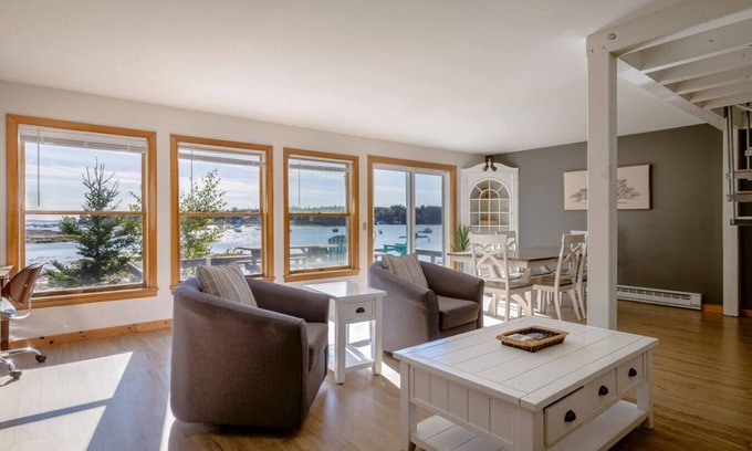 Bass Harbor Cottage | 3BR Oceanfront Spacious Cottage + Dock [Driftwood]