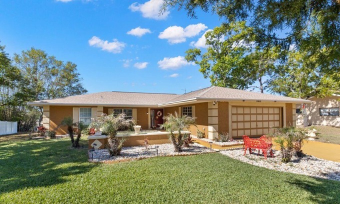 Spring Hill House | 3BR Roman Oasis: Caesar's Place + Heated Pool