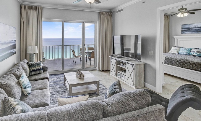 Panama City Beach Condo | 4 BR/3 Bath Luxury Oceanfront Penthouse Condo! Free Beach Service.