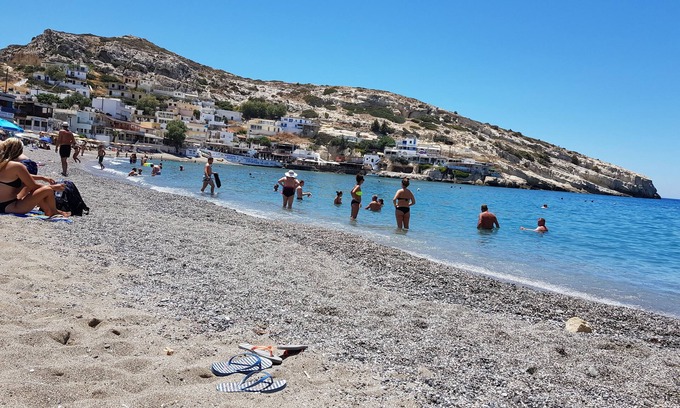 Kouses Apartment | 40m2 ground floor apartment with private terrace, breathtaking sea and mountain views, swimming pool