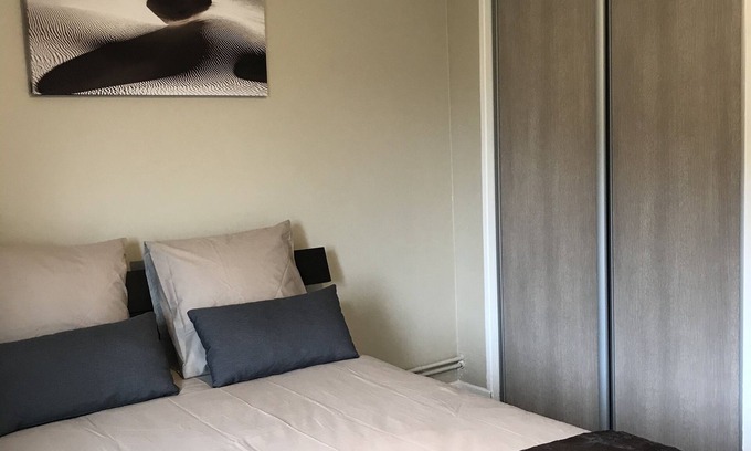 Saint Nicolas - Charles III - Ville vieille - Trois Maisons - Leopold Apartment | 45m2 Nancy, bedroom, gym