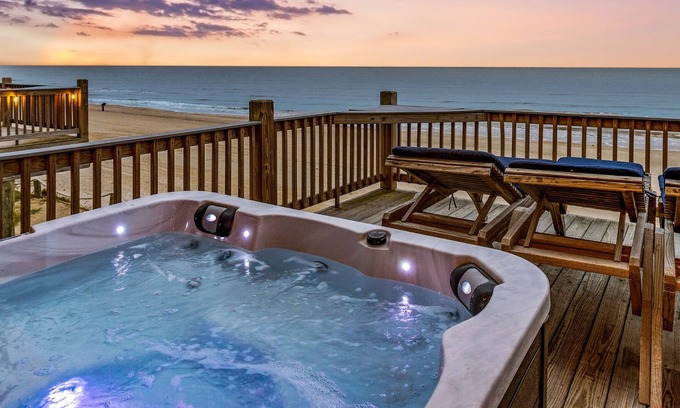 Port Bolivar House | 5BR Beachfront | Ocean Views, Loft, Game Room & Bar