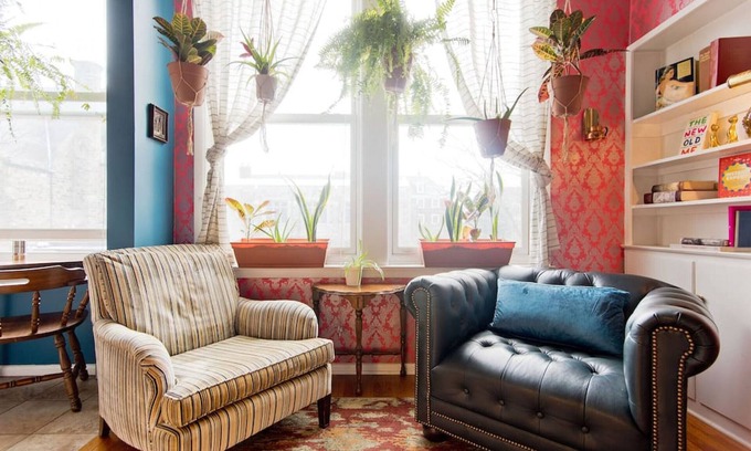 Ann Arbor Apartment | 609 E William #3 · Color and Whimsy Downtown - Sparkling Clean.