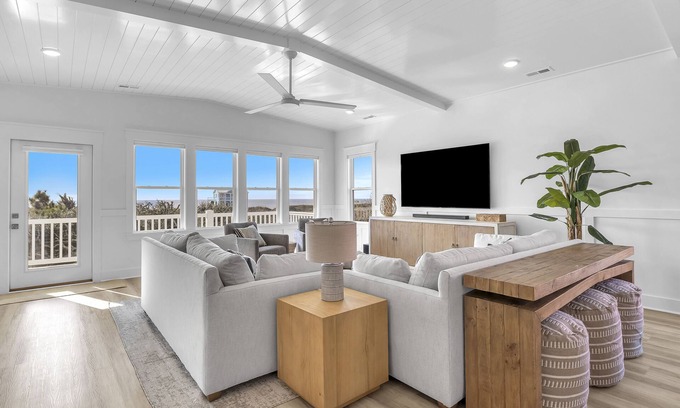Yaupon Beach House | 6BD New Build Ocean View with Private Pool & Elevator