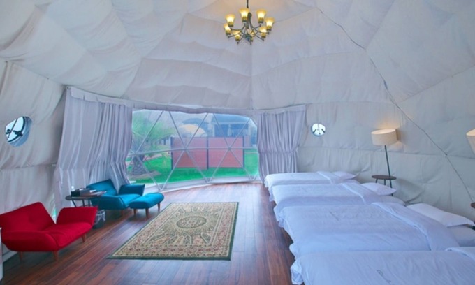 Kujukuri Cabin | 7m dome tent 30 square meters villa house with /Sambu-gun Chiba