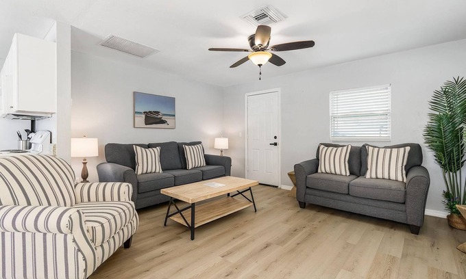 Burnt Store Condo | 8 Person 2-Bedroom Condo with Waterview Balcony - Tarpon - Welcome to our stunning two-bedroom condo room with a balcony!