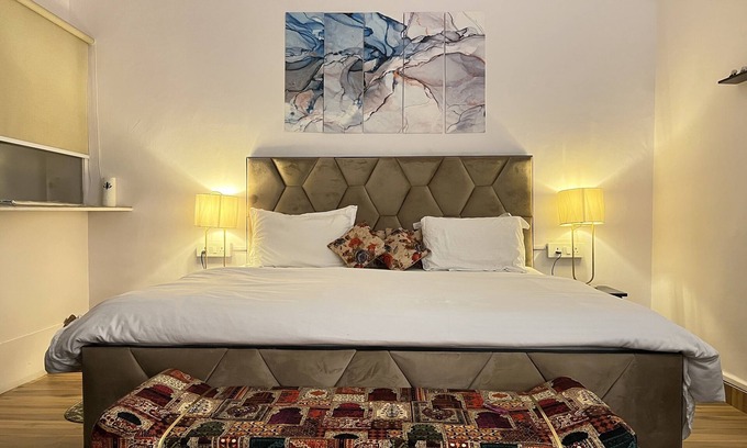 Hauz Khas Apartment | A king size bed and urban retreat in the heart of Hauz Khas Village.