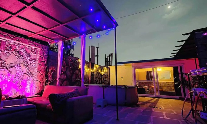 New Delhi House | A Roof to Remember. Swiss cottage & private pooln