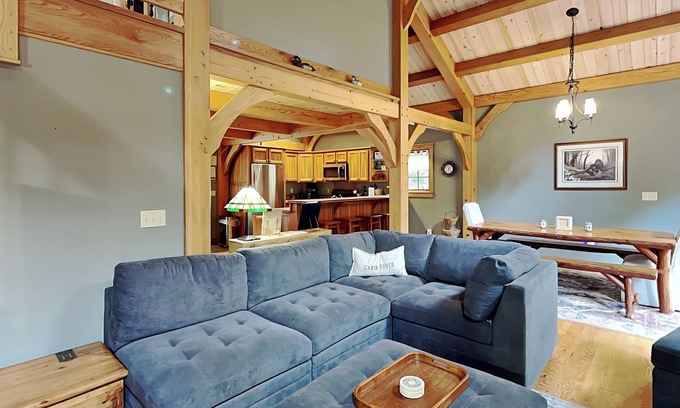 Oakland House | A Winter View | Spacious Lake View Home Near Area Attractions + Hot Tub