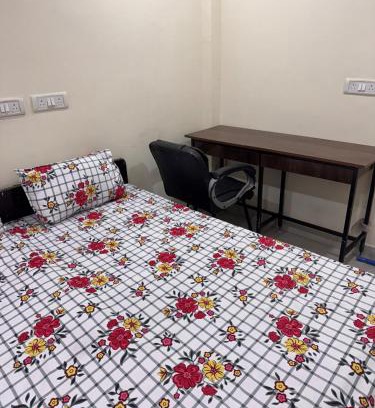 Old Rajinder Nagar Apartment | AC room with attached washroom