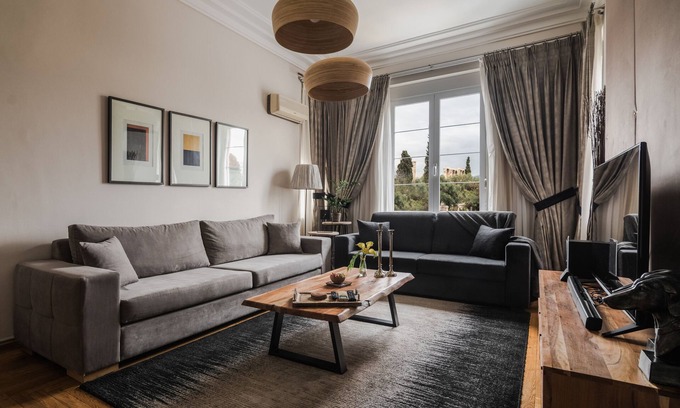 Makrigianni Apartment | Acropolis Exclusive Residence, With Temple Of Zeus View, 8 People, Free Cleaning