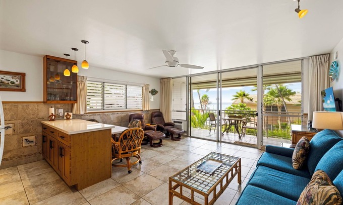 Kihei Condo | Across From Kamaole 2 Beach, This Concrete Resort Is Maintained Well