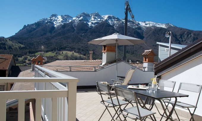 Vigolo Vattaro Apartment | "Ai Broli 2 by TSS'" - Large equipped terrace, spacious living area, perfect for families
