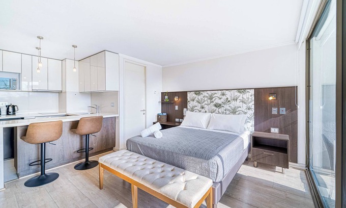 Apoquindo Apartment | Alma Studio - Wifi, Estacionamiento & Mall