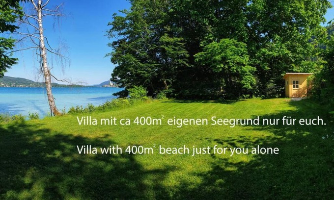 Maria Woerth Villa | Alte Villa 400m2 Seegrund nur für euch - old villa with 400m2 beach just for you