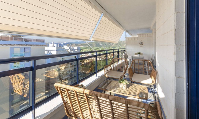 Grau i Platja Apartment | Amazing modern style condo, wifi free, interantional channels, heating swimming pool, children's area, BBQ