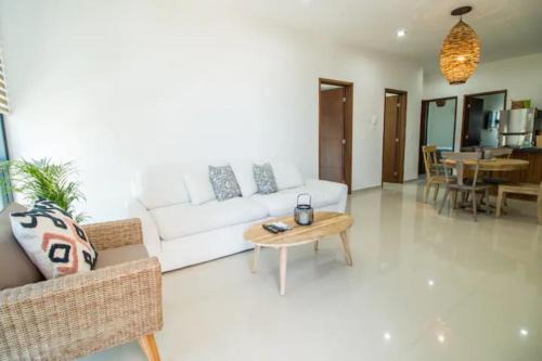 Las Gaviotas Apartment | Amplio departamento Modern Boho cerca de la playa