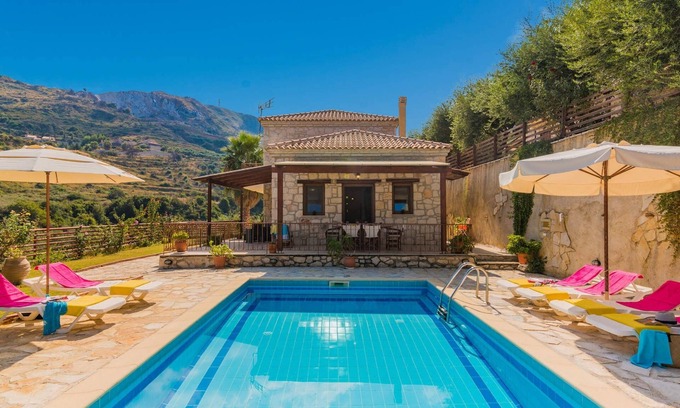 Argassi Villa | Andon Villa Sea view Villa with Private Pool in Zakynthos.