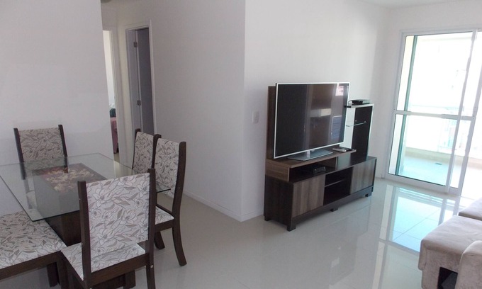 Niteroi Apartment | Ap1401: New, 2Q (1 suite), Wifi, garage, pool, balcony c barbecue and sea view