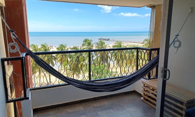 Riohacha Apartment | Apartamento muy comodo y seguro perfecto para trabajar o vacacionar con balcón al mar