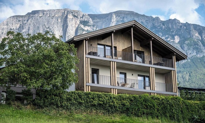 Fie allo Sciliar Apartment | Apartment 1 with a unique panoramic view surrounded by greenery