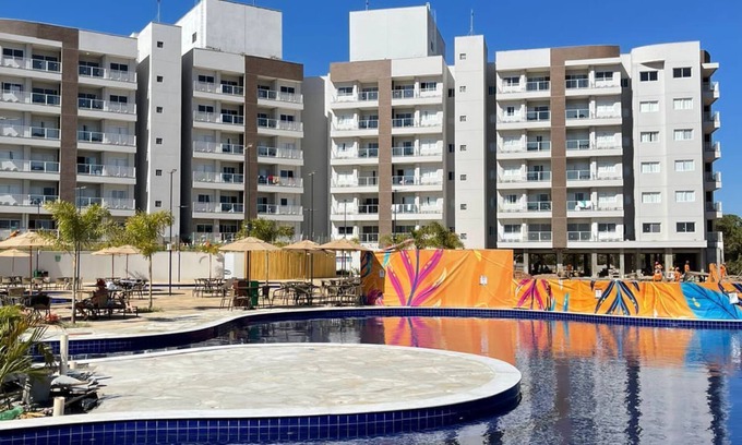 Setor Lagoa Quente Apartment | Apartment in the best resort in Caldas, 450m from the Eco Beach