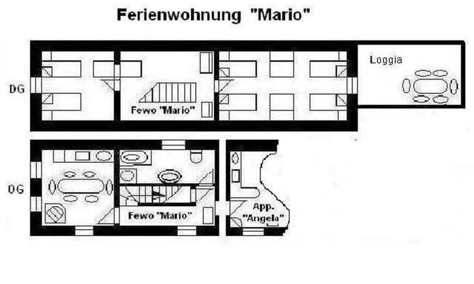 Ober-Morlen Apartment | Apartment OM 3 = Mario - House OM for 1-19 persons, 23km to FFM-Nord