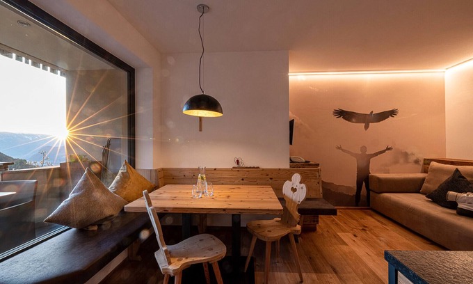 Collepietra Apartment | Apartment 'Sonnleiten Sonnenadler 4' with Mountain View, Private Terrace and Wi-Fi