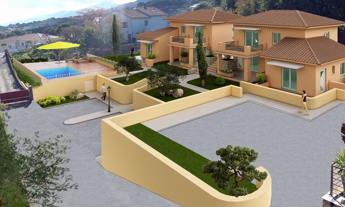 Bastia Apartment | Apartment T3 en, piscine, Rez de jardin, vue mer, Corse, (2 Glits)