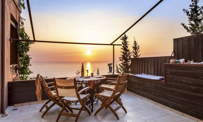 Lefkas Apartment | Apartment 'Villa Vista Tajo Villas' with Sea View, Wi-Fi and Air Conditioning