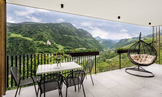 Barbiano Apartment | Apartment 'Zweigelt' with Mountain View, Shared Pool and Wi-Fi