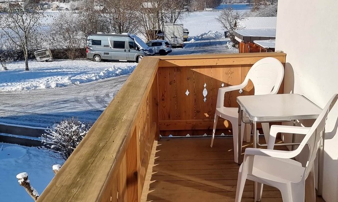 Unterwoessen Apartment | Apartments 40 m², 1-2 persons, living room, 1st sep. Bedroom, balcony