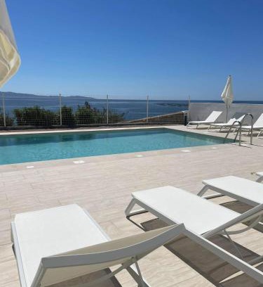 Ajaccio Apartment | Appartement de luxe type 4 Eden Suite Sanguinaires vue mer avec piscine chauffée résidence Ajaccio