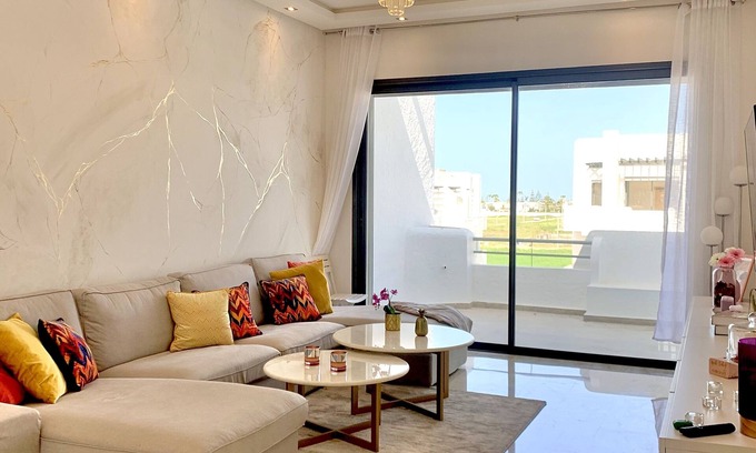 El Mansouria Apartment | Appt MANSOURIA BEACH RESORT - sea view