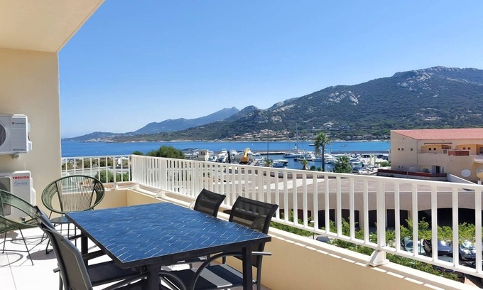 Marine de Saint Ambroggio Apartment | Aranciu - Appt climatisé vue mer