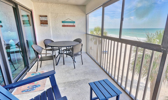 Madeira Beach Condo | Arie Dam 202 - Beach Front|Amazing sunsets|Private balcony|Near John's Pass!