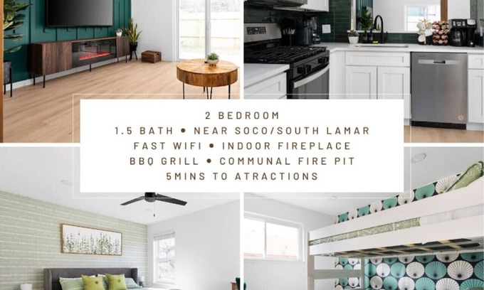 South Lamar Apartment | Artsy Pad by S Lamar/Soco wPatio