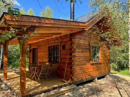 Ejstrupholm House | Authentic Log Cabin In Forest Near Ejstrupholm
