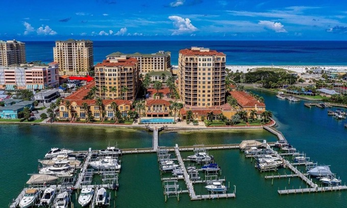 Clearwater Beach Condo | Avail March Belle Harbor 2BR 2BA South side. Sunrise & Sunsets. Walk to Beach