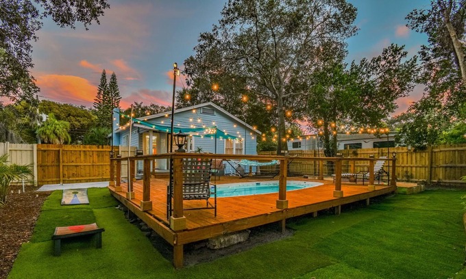Clearwater House | Backyard Oasis POOL home w/ Concierge Option | Games | Workspace - 4 mi to Beach