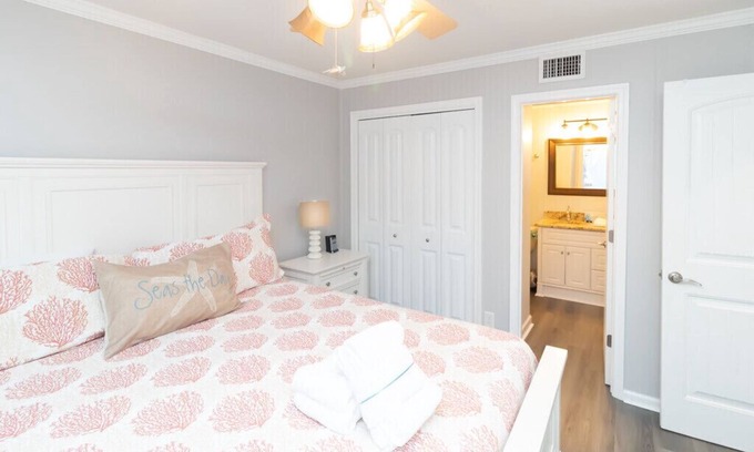 Folly Field Villa | Balcony overlooks BEAUTIFUL OCEAN VIEW, just steps away from sand!