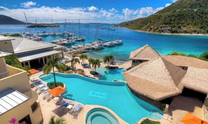 Scrub Island Apartment | Balcony Room with Sweeping Ocean Views & Direct Access to Sandy Beach