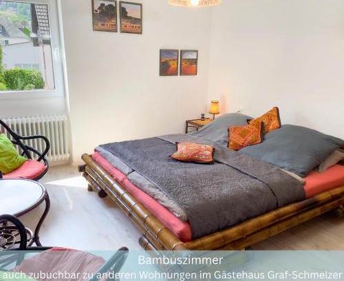 Trittenheim Apartment | Bambuszimmer mit großem Dachgarten im Gästehaus Graf-Schmelzer