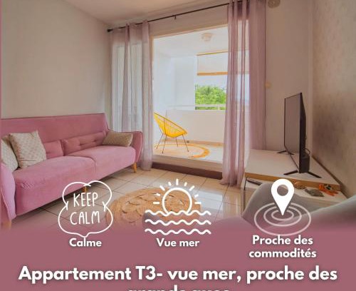 Sainte Marie Apartment | Bas de Ste marie, T3 rénové, tout confort, vue mer