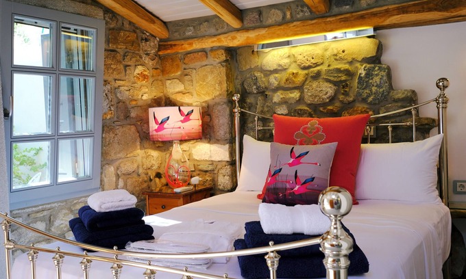 Myrina Apartment | Basil Room in Limnos Experience Townhouse