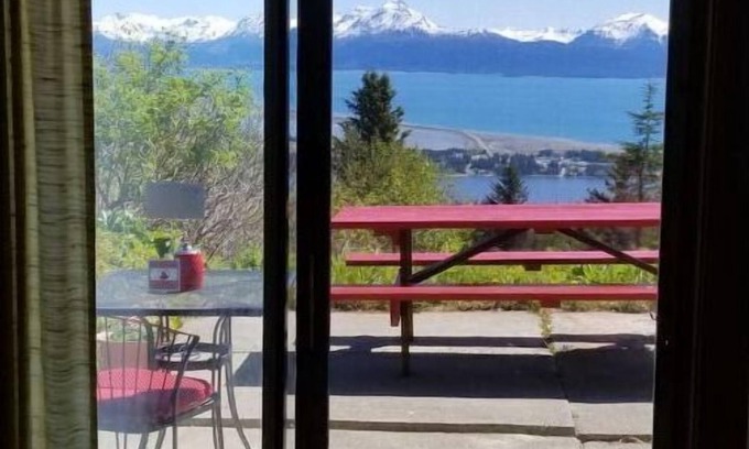 Homer Apartment | Bayview Gardens Cabin, Lower Level, View & Sauna