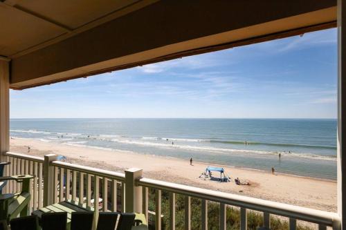 Sneads Ferry Apartment | Beach Blessing - Oceanfront Pool Balcony
